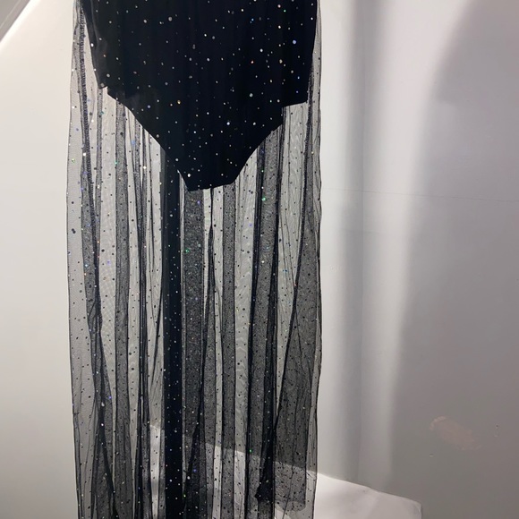 Sheer women’s Sparkle skirt and attached bottom - Picture 5 of 7